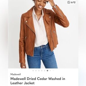 Madewell Tan Leather Jacket